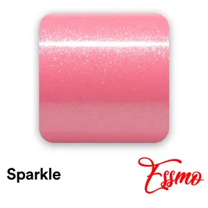 Sparkle Pink Gloss Glitter Vinyl Wrap