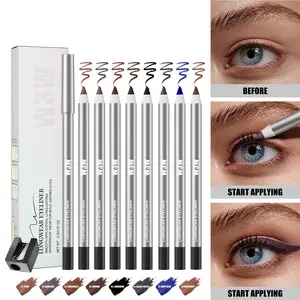 24HR Waterproof Eyeliner Pencil, Smudge-Proof Long-Lasting Eye Liner, Smooth Creamy Formula, Easy Apply Eye Makeup for Daily Wear