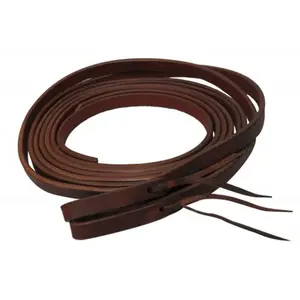 8ft X 5/8" Oiled harness leather split reins 8ft X 5/8" Oiled harness leather split reins
