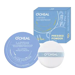 Silky Matte Soft Light Concealer Compact, Oil Control Powder, Waterproof Natural Long-Lasting, Portable Easy to Use, Perfect for Beginners