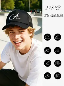 1PC stylish Active Breathable 26-letter printed truck cap suitable for both men and women. A casual and trendy baseball cap that is versatile and suitable for daily outdoor outings in spring and summer. It is suitable as a gift.