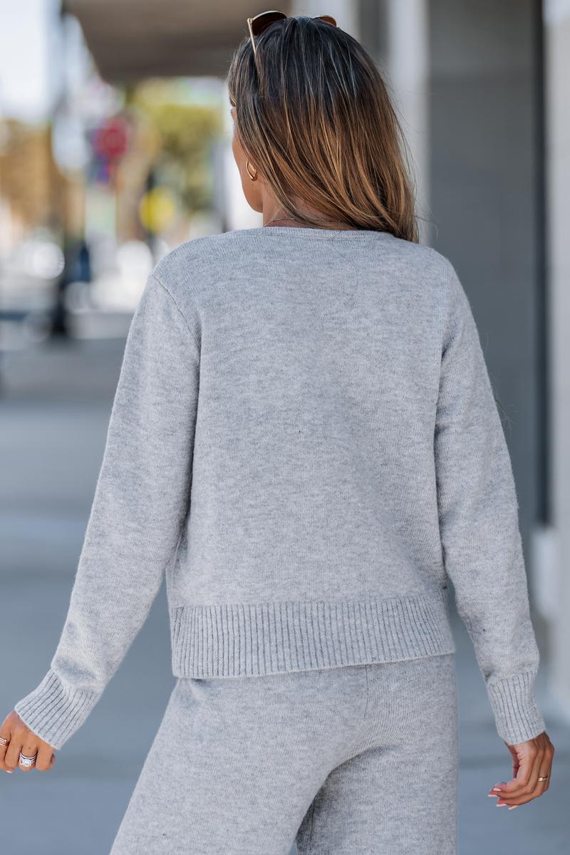 CUPSHE In the Know Sweater and Hushed Tones Pants 2 Piece Sets Women Round Neckline Long Sleeves Top Loose Leg Cozy and Casual Outfit Womenswear Clothes for Fall #outdoorfun