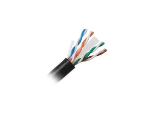 Nippon Labs CAT6 Bulk Riser Ethernet Cable, CMR UL Listed Solid Copper UTP, 600MHz, 23 AWG 1000' Pull Box - Black 1000FT Lan Cable