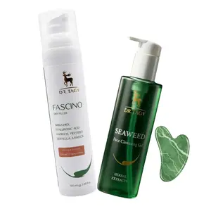 The Sculpt & Glow Ritual Seaweed Face Cleanser + FASCINO Skin Filler Step 1 Cleanse to Heal Step 2 Lift & Sculpt Natural Botox Alternative