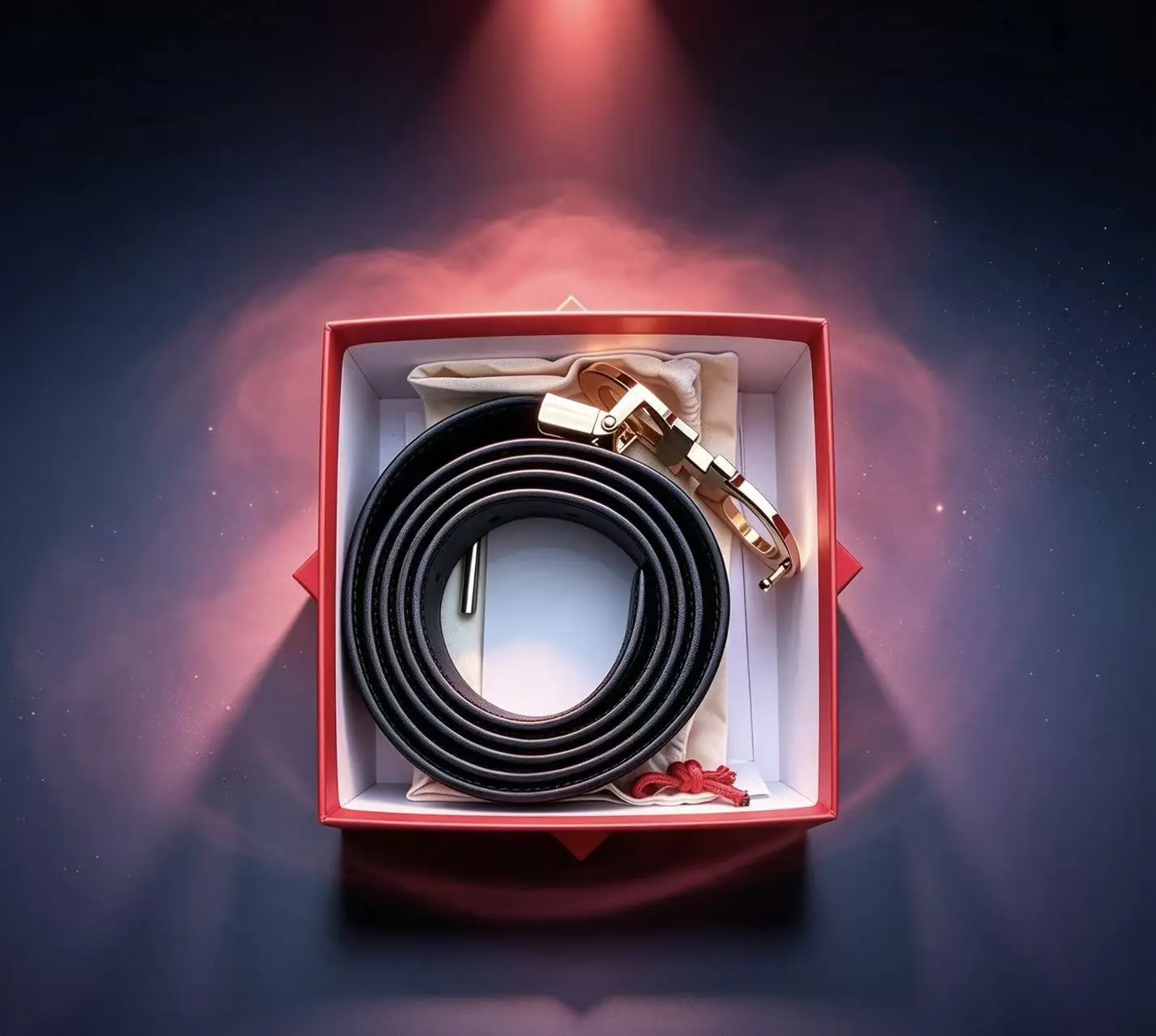 Classic Men's Leather Belt - Fashionable Business Style - Premium Men's and Women's Universal Belt (Deluxe Packaging Box)