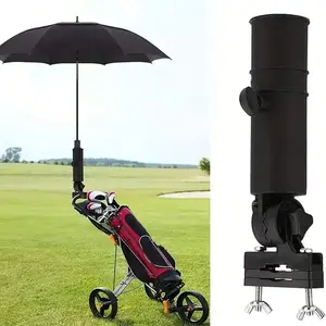 Golf Ball Umbrella Holder, Golf Cart Accessories, Adjustable Umbrella Stand, Golf Car Umbrella Rack, Essential Golf Equipment