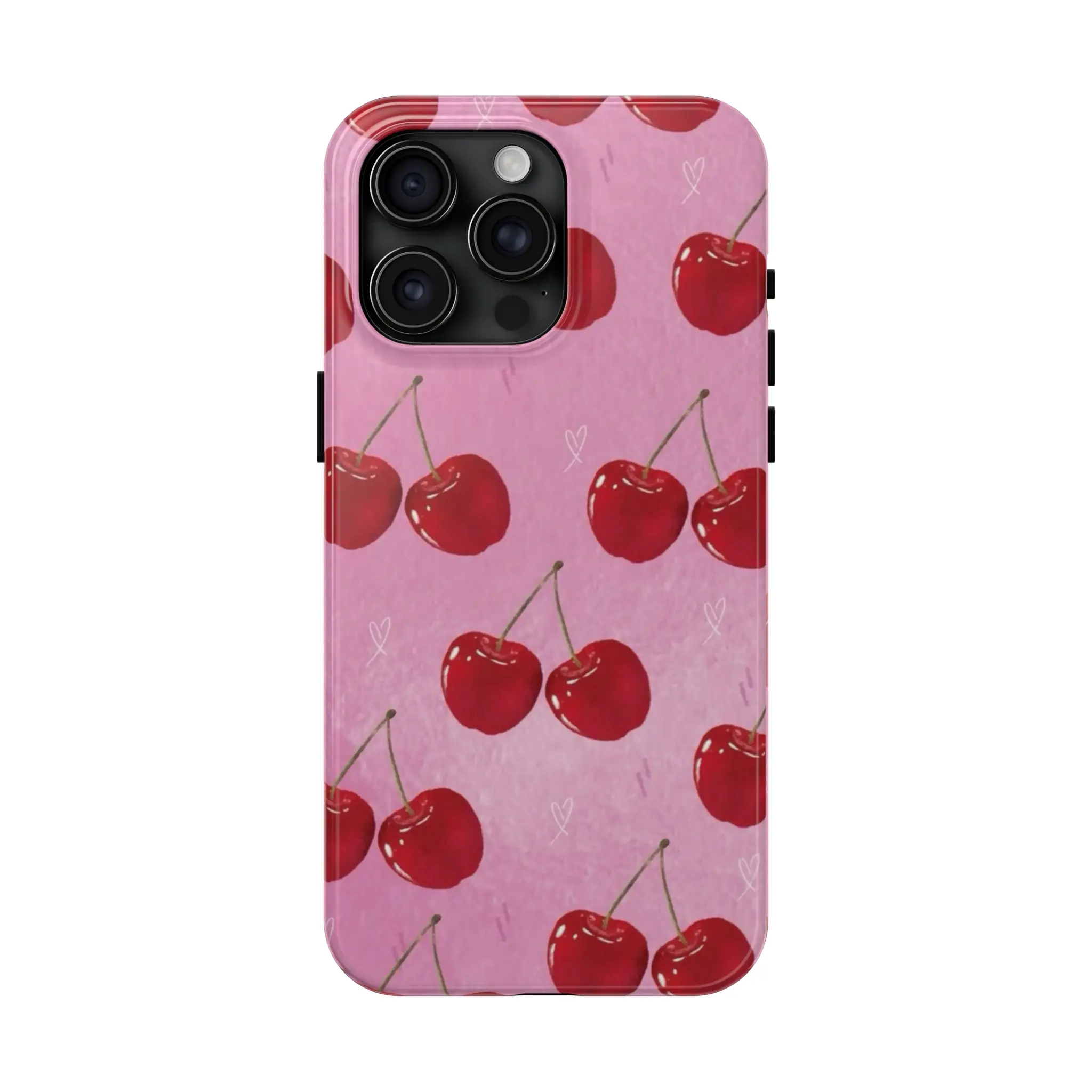 Glittercutie Love Heart Cherry Phone Cases Phone Cover Hard Case Tough 2-piece Phone Case