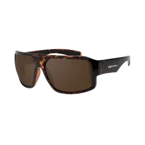 Bomber Eyewear Mega Bomb | Men's Safety Sunglasses Full Frame ANSI Z87+ Floating Flat Bridge Oversized UV Protection Polarized & Standard Lens Unisex Job Site Outdoor Work Medium XL Fit