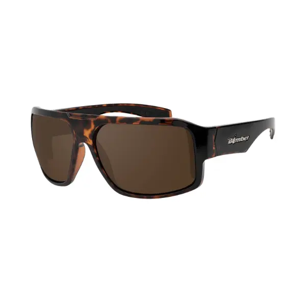 Bomber Eyewear Mega Bomb ANSI Z87+ Certified Safety Sunglasses - Full Frame, Floating Flat Bridge, Oversized, UV Protection, Polarized/Standard Lenses, Medium-XL Fit for Men/Unisex Workwear, Construction Job Site Outdoor Use