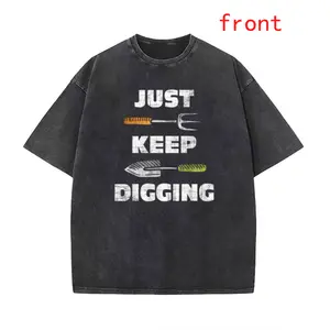 Archaeologist Lover’s Washed T-Shirt - GEM ‘Just Keep Digging’ Print