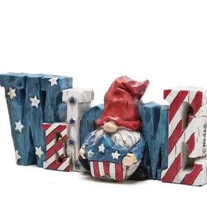 Hodao 4th of July Decorations Indoor Patriotic Decorations L 5” x H 3”x W 1/2 “