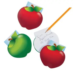 Apple-Shaped Notepads - 24 Pc.
