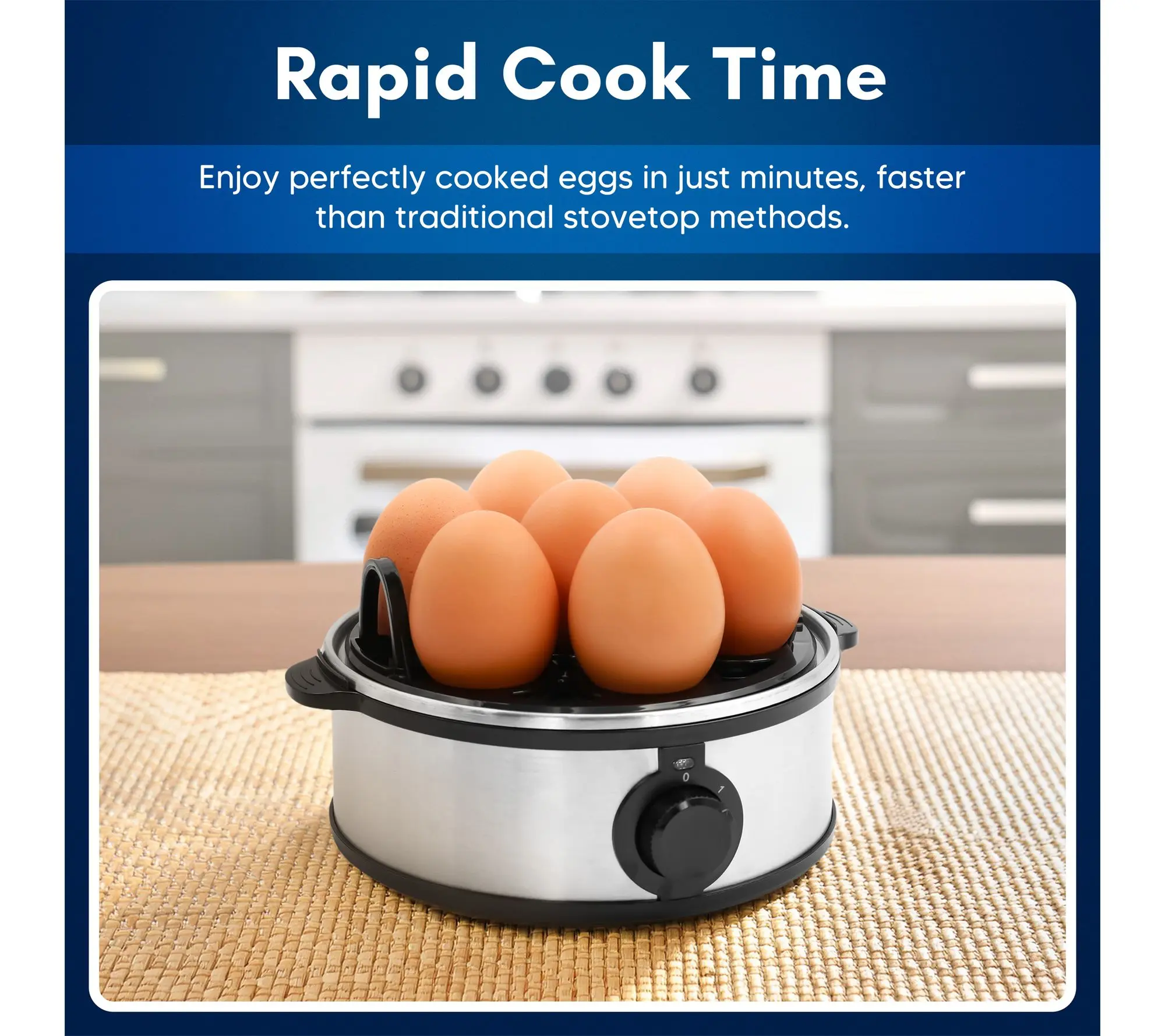 Elite Cuisine Automatic Egg Cooker, 7 Eggs, Stainless Stee l Elite Cuisine Automatic Egg Cooker, 7 Eggs, Stainless Stee l
