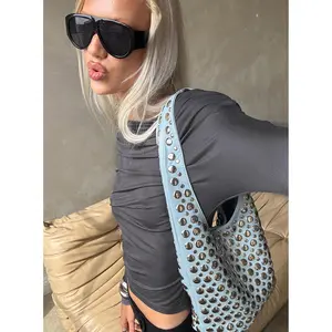 In The Crowd Shoulder Bag Blue / Silver