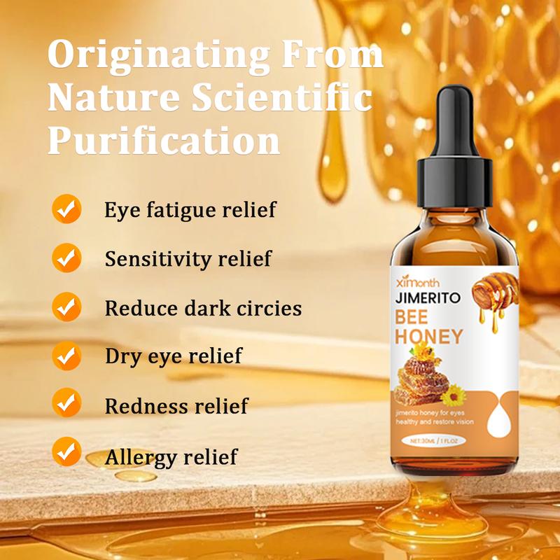 Ximonth Jimerito Honey For Eyes, Refreshing, Moisturizing And Soothing Eye Drops For Dry And Astringent Eyes