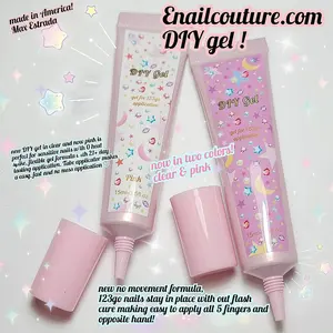 DIY Gel 123 Go Nails Gel Soak OffSoft Gel Gel Tips Adhesive 15ml  05oz