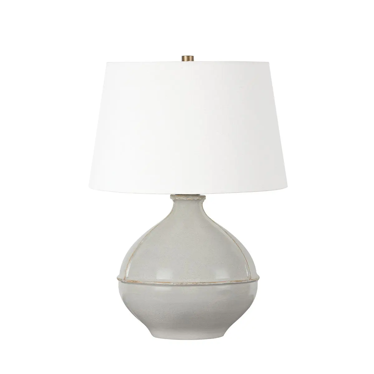 Rustic Pale Sage Ceramic Table Lamp With Off White Linen Shade And Hand-Thrown Feel