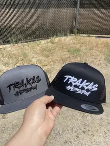TRAKAS embroidered trucker snapback cap