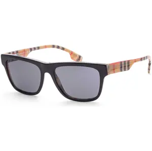 Burberry Men's Fashion 56mm Top Black Vintage Checker Sunglasses BE4293-38068756