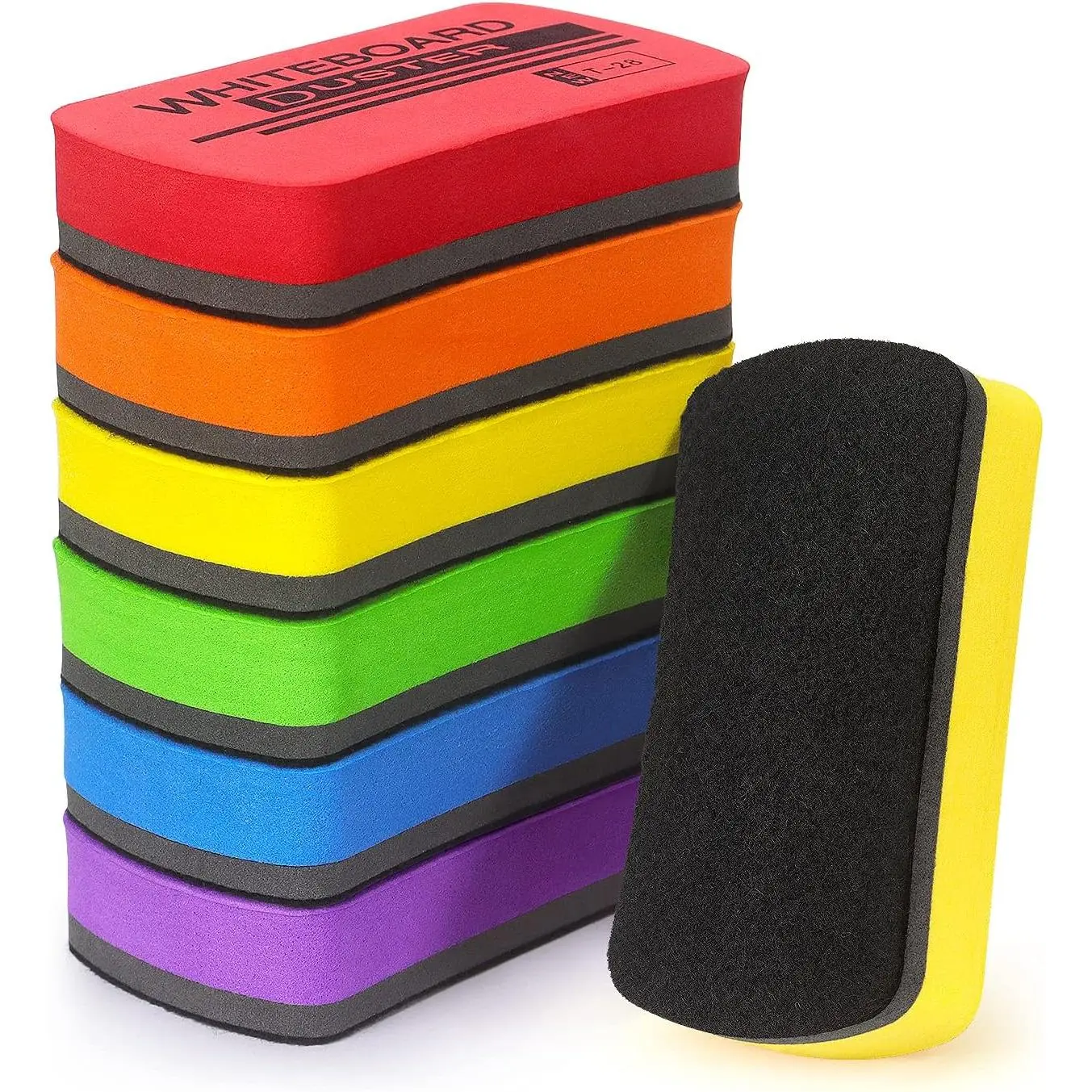 6 Pack Dry Erase Eraser  Whiteboard Dry Erase Eraser for White Board, White Board Erasers for  Classroom, 6 Colors