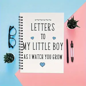 Letter to My Little Boy Notepad, Gratitude Journals, 1 Count Self-improvement Prompts Journal, Suitable for Gifting to Friends, Family, Loved Ones, Or Yourself