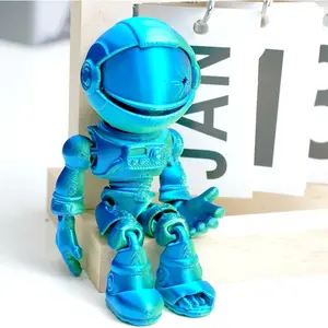 Printed Skeleton Astronaut Fidget ,Skull Zombie Flexible Knight  Figurines,3-D Printing Articulated Stuff  Thing,Cool Skeletor Dragon  Prints Action Figure Gifts(GB)