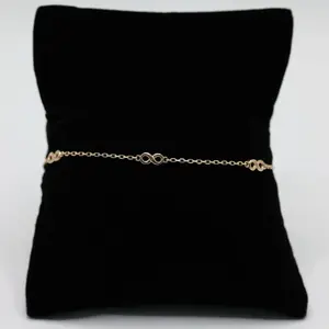 14K Gold 4 Infinity Bracelet - Elegant and Durable with Classic Design and Secure Clasp