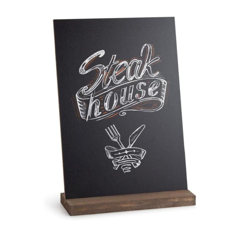 1Set Small Chalkboard Words Sign, 6 x 9 Inch Tabletop Decorative Chalk Board, Mini Double-Sided Erasable Message Menu Board for Food, Business, Wedding, Party