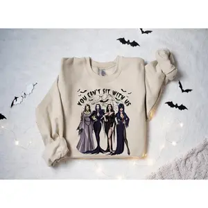You Cant Sit With Us Sweatshirt, Halloween Crewneck, Ghoul Gang Sweater, Spooky Women Sweater, Witches Sweatshirt, Funny Halloween Shirt