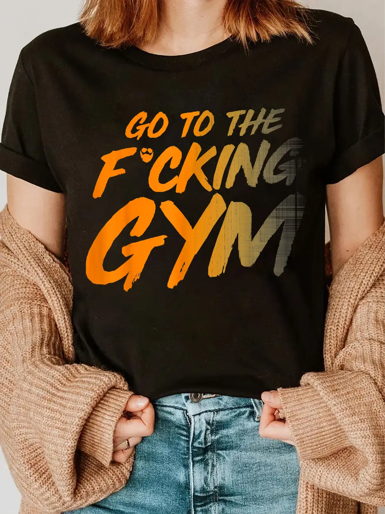 100% Cotton Go to the gym Go to the gym F. T-Shirt