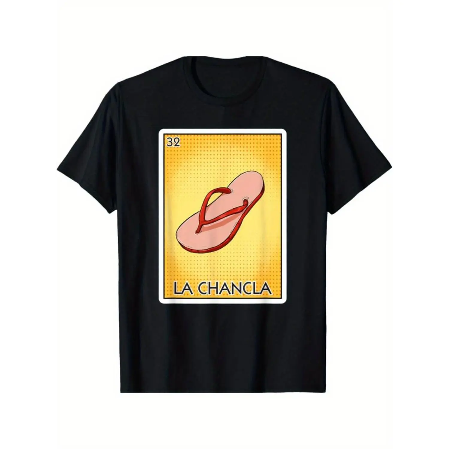 La Chancla Flip Flop Card Mexico Cotton T-shirt