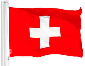 Switzerland (Swiss) Flag 150D Printed Polyester 3x5 Ft