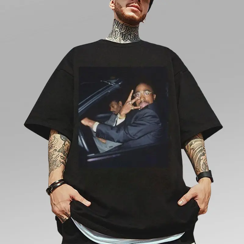 Vintage TuPac Rapper Legends Shirt, Rapper Merch Gift For Fan, Unisex Cotton Rapper Shirt