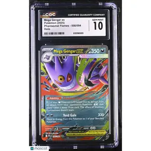 2025 Pokemon Phantasmal Flames Mega Gengar ex Holo CGC 10 #056/094