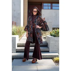 Cordelia Driving Coat in Nomad Tapestry