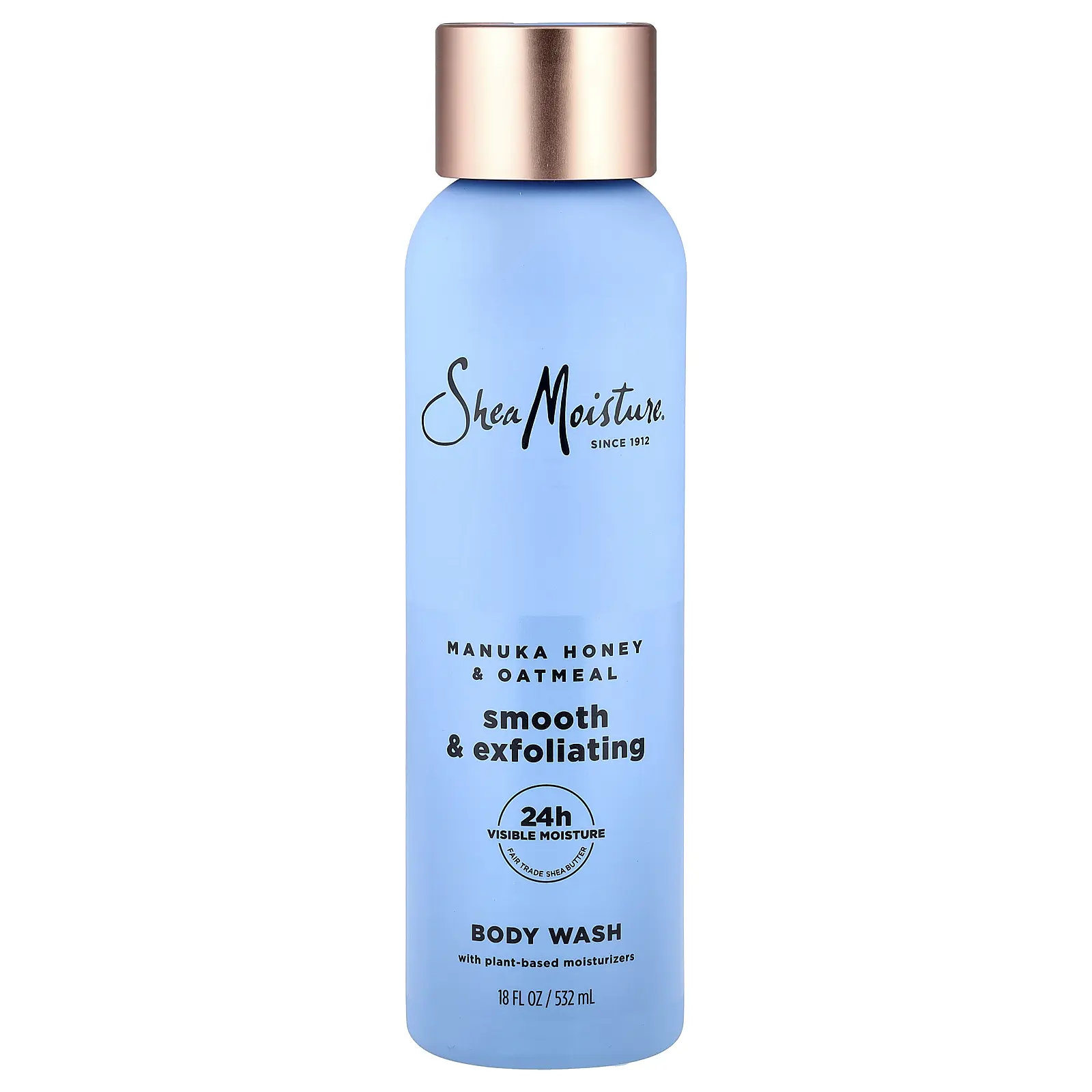 SheaMoisture Smooth & Exfoliating Body Wash, Manuka Honey & Oatmeal, 18 fl oz (532 ml)