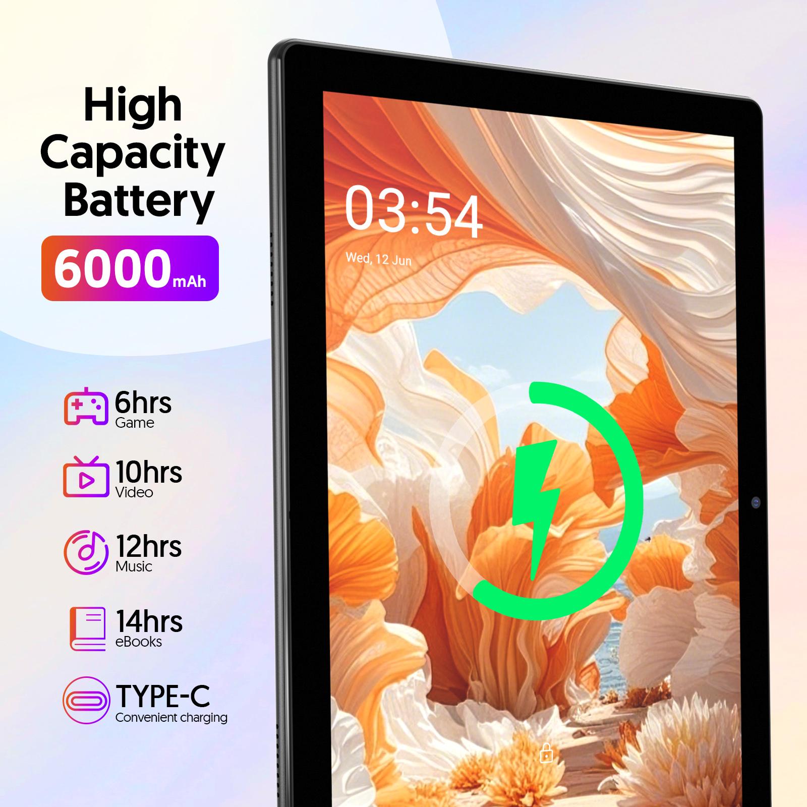 2026 10.1-inch Android 16 2-in-1 Tablet, 32GB ROM + Expandable Storage, 5G WiFi, Portable Device, Dual Camera, Ideal for School, Work, and as a Valentine’s Day Gift