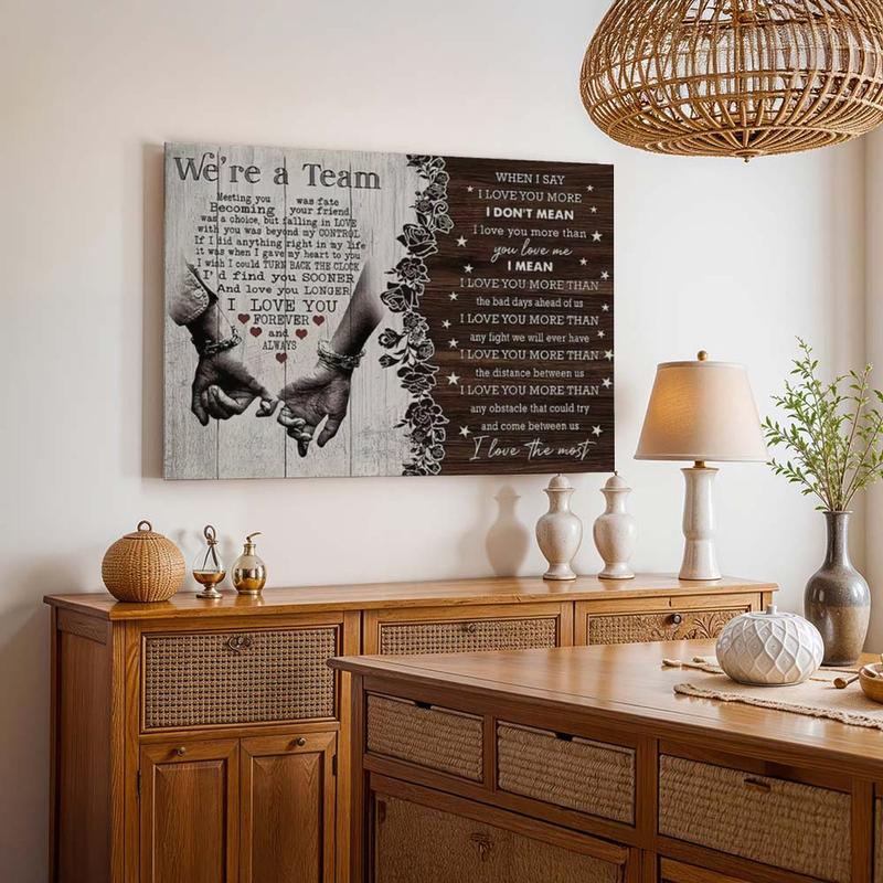 NBHYK personalized couple poster, suitable for couples and married couples, perfect for Christmas, birthdays, and anniversaries.  Customizable canvas print wall art decoration, home decor, suitable for bedrooms and living rooms.