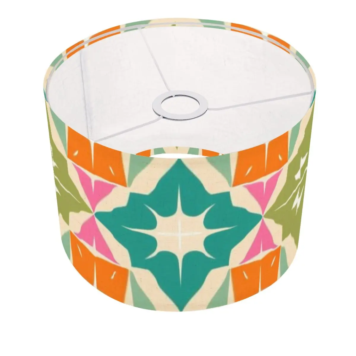 Atomic 50s Starburst Diamond Kitschy Orange, Teal, Green Mid Century Modern Lamp SHADE ONLY - For Arc Floor Lamps Only