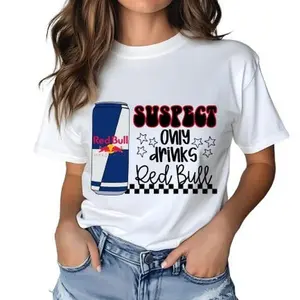 Suspect Red Bull Lover Graphic Tee - Unisex Streetwear Shirt For Energy Drink Fans