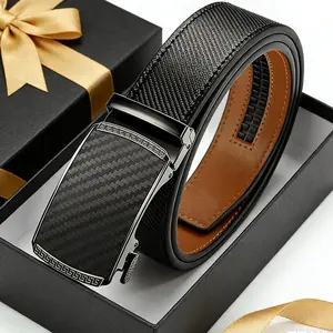 [WeeklyDeals] Leather Belt for Men with Ratchet Buckle, Fully Adjustable Design, Nice Gift for Dad #fathersdaygift