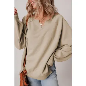 Ashley Sleeve Side Slit Sweatshirt