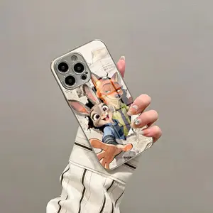 Cute Anime Z-zootopia  Phone Case for iPhone 17 Pro Max 15 Pro 16 14 Plus 12 13 Mini 11 Pro Shockproof Glass cover
