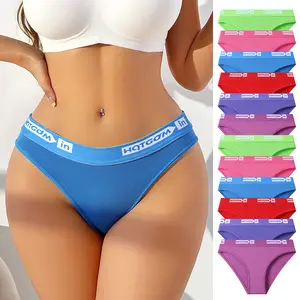 Hotcom Women's Cotton Hipster Panties - 5/6/10PCS Full Coverage Stretch, Bridal Soft Breathable Knickers, Comfortable Lady Underwear for XS-L Fit Everyday, Athletic Sportswear Use
