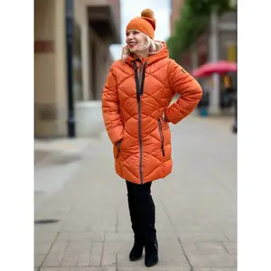 Burnt Orange Puffer Coat