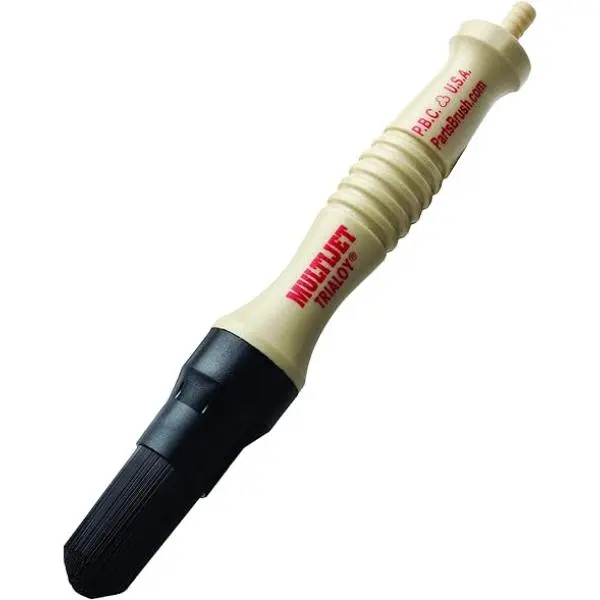 Lisle LI89550 Rectangular Multijet Flow-Thru Brush, Industrial Plastic Cleaning Brush with Rubber Bristles for Washer Maintenance