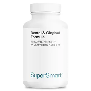 SuperSmart - Dental & Gingival Formula (Patented) - Oral Care Supplement - with TEES-10 | Non-GMO & Vegan - 60 Vegetarian Capsules