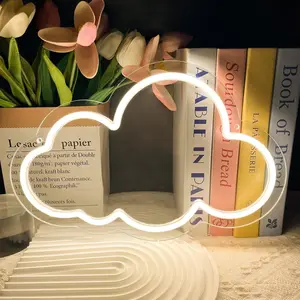 LED Wall Light - USB-Powered Dimmable Wall-Mounted Floating Cloud Design with 10 Brightness Levels, Warm & Multicolor Lighting, Plug-in Ceiling or Wall Decor for Living Room, Bedroom, Party Decoration