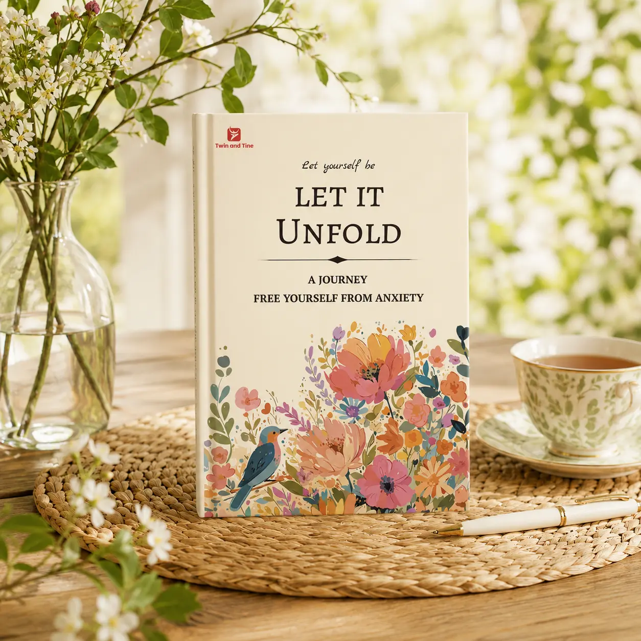 Let It Unfold Guided Emotional Healing Journal, 15 Weeks Gentle Therapy Notebook for Anxiety & Stress Relief, Improve Mental Health, Build Inner Growth & Resilience, Premium Self Care Gift for Emotional Healing Lovers Dotted Journaling Kit Creative Office