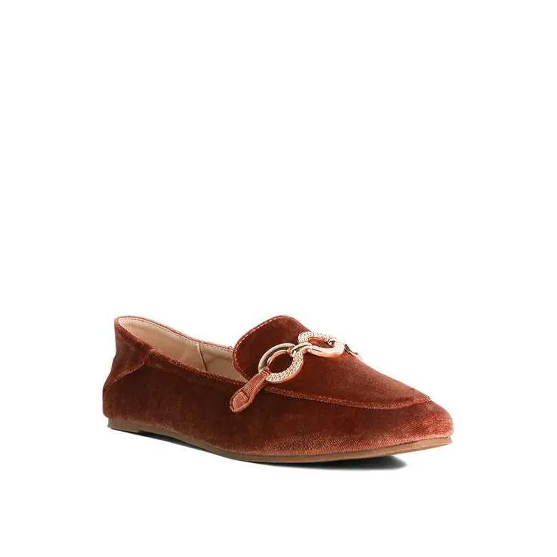 Croc Textured Metal Show Detail Loafers